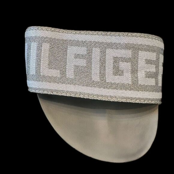 Tommy Hilfiger Womens SZ 9 Beckett Silver Platform Sandals Red White Blue Stripe - Picture 5 of 6